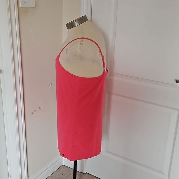 Olsen Europe Ladies Organic Cotton Spaghetti Tank Top Large/ 14 Hot Pink - Picture 3 of 16